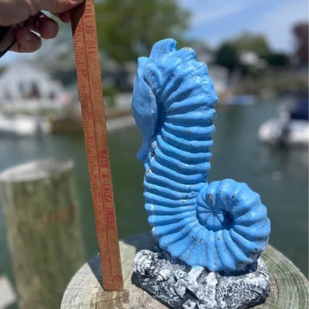 Solid concrete seahorse